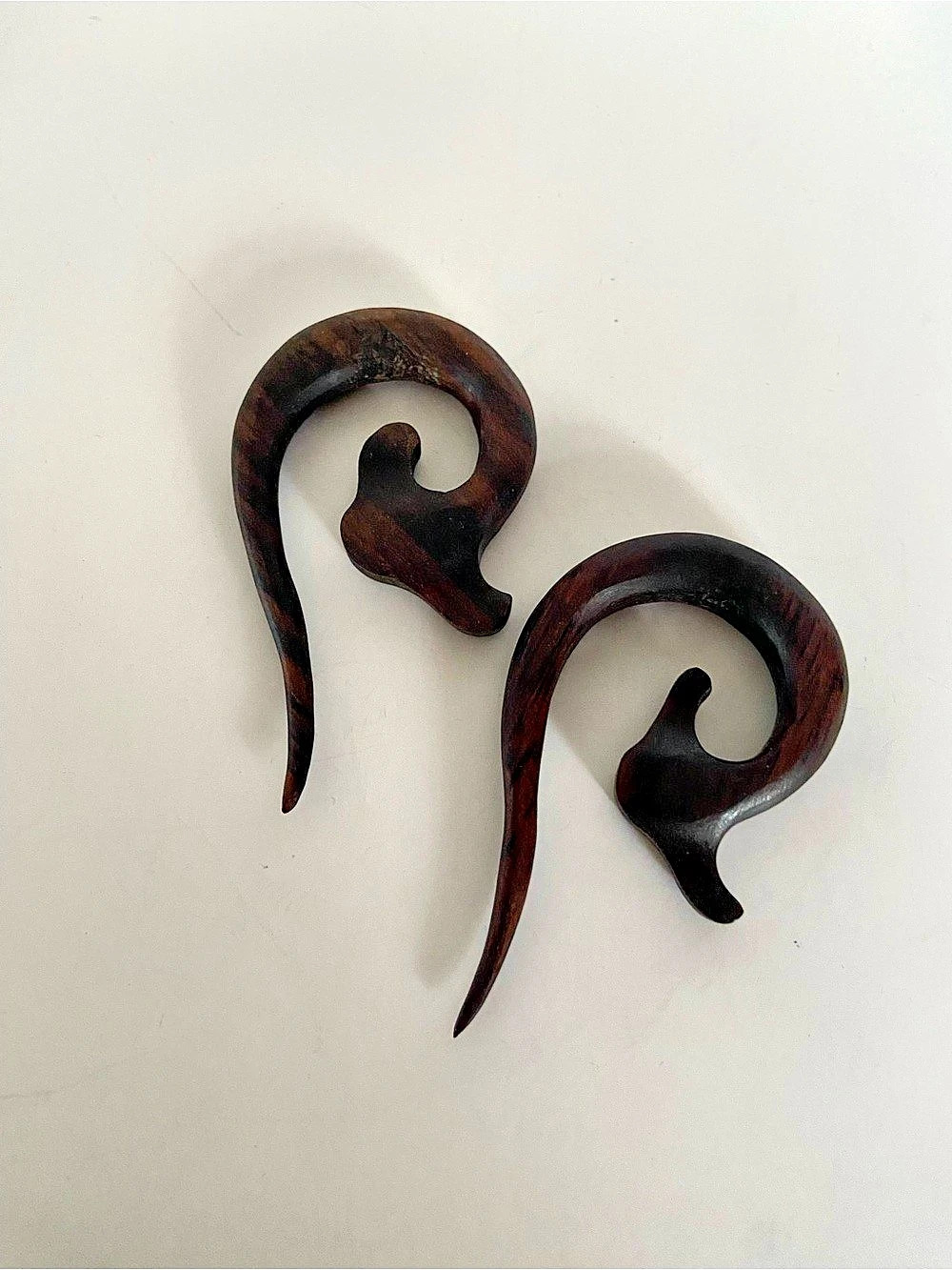 Brown Statement Earrings 0g